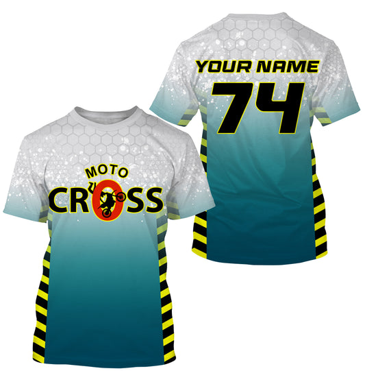 Custom name&number MX racing jersey kids men women dirt bike Motocross offroad UPF30+ motorcycle PDT122