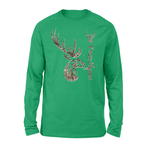 Deer hunting camo deer hunting tattoo personalized shirt perfect gift - Standard Long Sleeve