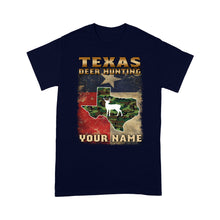 Load image into Gallery viewer, Texas deer hunting personalized gift custom name - Standard T-shirt