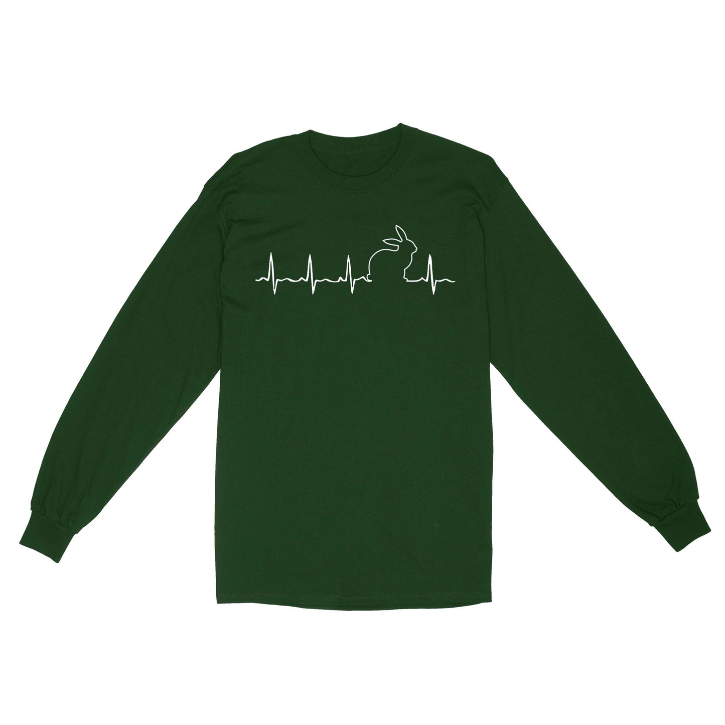 Men’s Rabbit hunting Shirt, Rabbit Pulse Heartbeat Long sleeve - FSD3787 D06