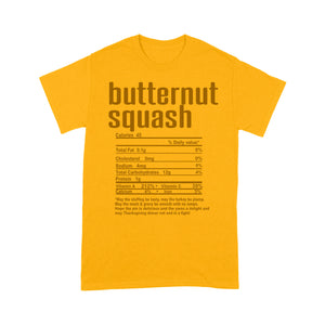 Butternut squash nutritional facts happy thanksgiving funny shirts - Standard T-shirt