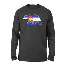 Load image into Gallery viewer, Colorado bear hunting long sleeve shirts,  CO State Flag Bear Hunter - NQSD233