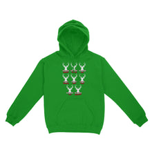 Load image into Gallery viewer, Funny Christmas Reindeer Hunter Shirt, Deer Hunter Gift D02 NQS2460 Standard Hoodie