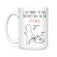 Load image into Gallery viewer, Funny Cute valentine mugs, Custom Coffee Mug, Funny Coffee Cup Gift NQS1221