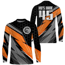 Load image into Gallery viewer, Orange custom motocross jersey UPF30+ dirt bike MX racing jersey adult&amp;kid off-road motorcycle| NMS772