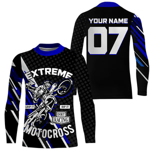 Extreme Motocross Jersey Personalized UV Protective Dirt Bike MX Racing Long Sleeves NMS1164