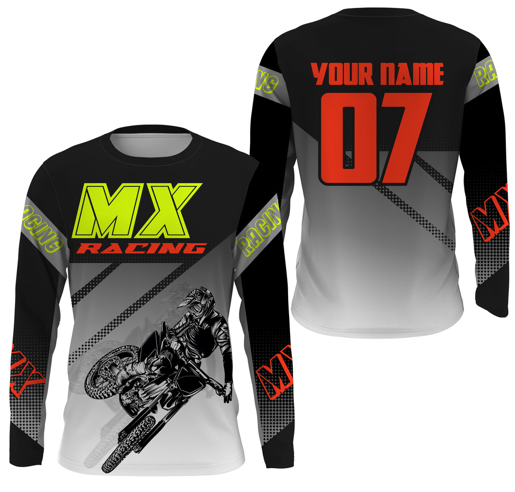 Black MX racing jersey custom motocross UV protective adult&kid dirt bike off-road motorcycle| NMS899