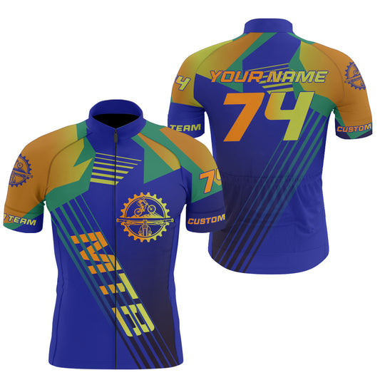 Mens long short sleeve Mountain bike cycling jersey with pockets MTB cycle gear Bicycling shirt| SLC121