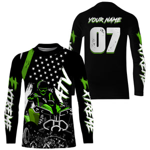 Custom ATV Motocross Jersey UPF30+ Quad Bike Shirt Extreme Racing Adult Youth Long Sleeves NMS1340