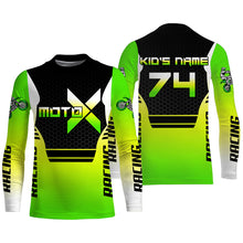Load image into Gallery viewer, Personalized Jersey For Motocross Youth Men Women UPF30+ Dirt Bike Shirt Boys Girls MotoX Racing PDT458