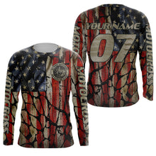 Load image into Gallery viewer, Adult&amp;Kid custom Motocross jersey UPF30+ No Guts No Glory American flag MX dirt bike racewear| NMS926