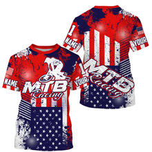 Load image into Gallery viewer, Custom American MTB jersey UPF30+ kid adult mountain biking shirt USA cycling gear bicycle clothes| SLC96