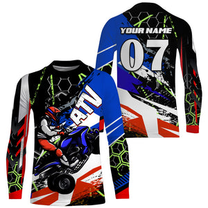 Custom ATV Motocross Jersey UPF30+ Quad Bike Shirt Adult Youth Off-road Racing NMS1343