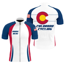 Load image into Gallery viewer, Colorado cycling jersey mens UPF50+ bike shirt CO cycling tops with pockets Colorado MTB BMX shirt| SLC241