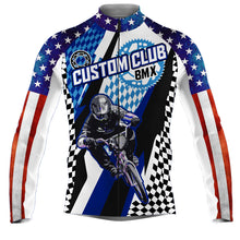 Load image into Gallery viewer, Custom BMX Cycling Jersey USA Mens Long&amp;Short Sleeve American Bicycle Motocross Road&amp;Moutain Biking| NMS787