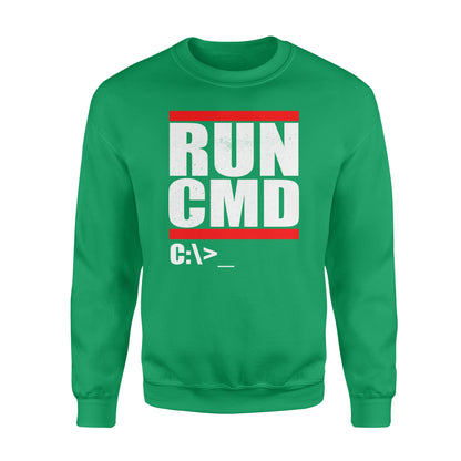 Run CMD  Computer Nerd - Standard Crew Neck Sweatshirt