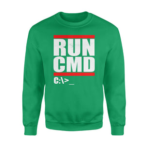 Run CMD  Computer Nerd - Standard Crew Neck Sweatshirt