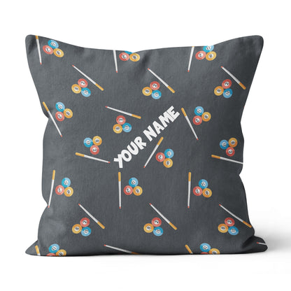Personalized Billiard Pattern Full Printing Throw Pillow, Billiard Gifts TDM0808
