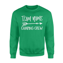 Load image into Gallery viewer, Family camping team Crew Shirt, Family Shirts, Custom team name Camping crew Shirt D01 NQS1320 - Standard Crew Neck Sweatshirt
