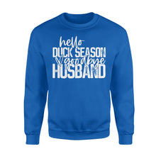 Load image into Gallery viewer, Hello duck season, Goodbye Husband Shirt, duck hunting shirt NQS1288 - Standard Crew Neck Sweatshirt