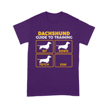 Load image into Gallery viewer, Dachshund Standard T-shirt | Funny Guide to Training dog - FSD2407D08