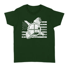 Load image into Gallery viewer, Grouse Hunter American Flag Hunting T-Shirt - FSD1124