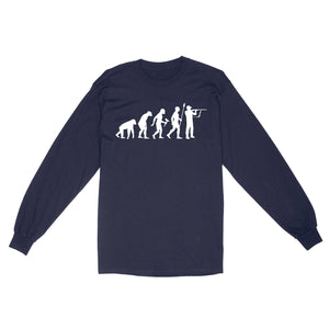 Hunting evolution, hunting gift for men long sleeve TAD02