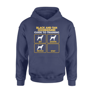 Black and Tan Coonhound Hoodie | Funny Guide to Training dog - FSD1090