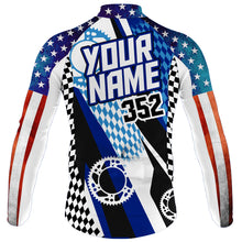 Load image into Gallery viewer, Custom BMX Cycling Jersey USA Mens Long&amp;Short Sleeve American Bicycle Motocross Road&amp;Moutain Biking| NMS787