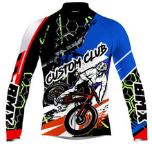 Load image into Gallery viewer, Custom BMX Cycling Jersey Mens Long&amp;Short Sleeve Full Zipper Bicycle Motocross Road Moutain Biking| NMS783