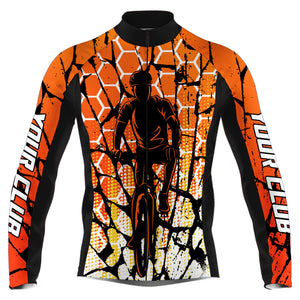 Custom Orange Cycling Jersey MTB BMX Mens Long&Short Sleeve Bicycle Riding Shirt Road Moutain Biking| NMS784