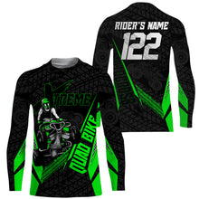 Load image into Gallery viewer, Custom ATV Motocross Jersey UPF30+ Green Quad Bike Shirt Adult Youth Xtreme Off-road Racing NMS1348