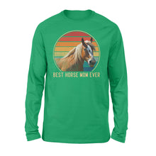 Load image into Gallery viewer, Custom photo best horse mom ever vintage personalized gift long sleeve