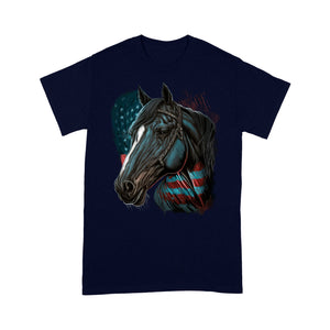 Quarter Horse American Flag T Shirts, Patriotic Horse Lovers Gifts IPHW3873