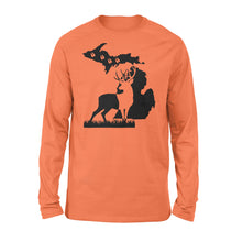 Load image into Gallery viewer, Michigan deer hunting shirt Long sleeve - FSD1187