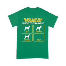 Load image into Gallery viewer, Black and Tan Coonhound T-Shirt | Funny Guide to Training dog - FSD1090