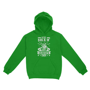 Best buckin' grandpa ever, hunting gifts for grandpa hoodie TAD02