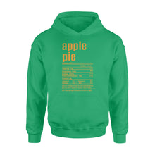 Load image into Gallery viewer, Apple pie nutritional facts happy thanksgiving funny shirts - Standard Hoodie