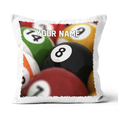 Personalized Billiard 8 Ball Pillow Custom Pillow Gifts For Pool Players VHM0843