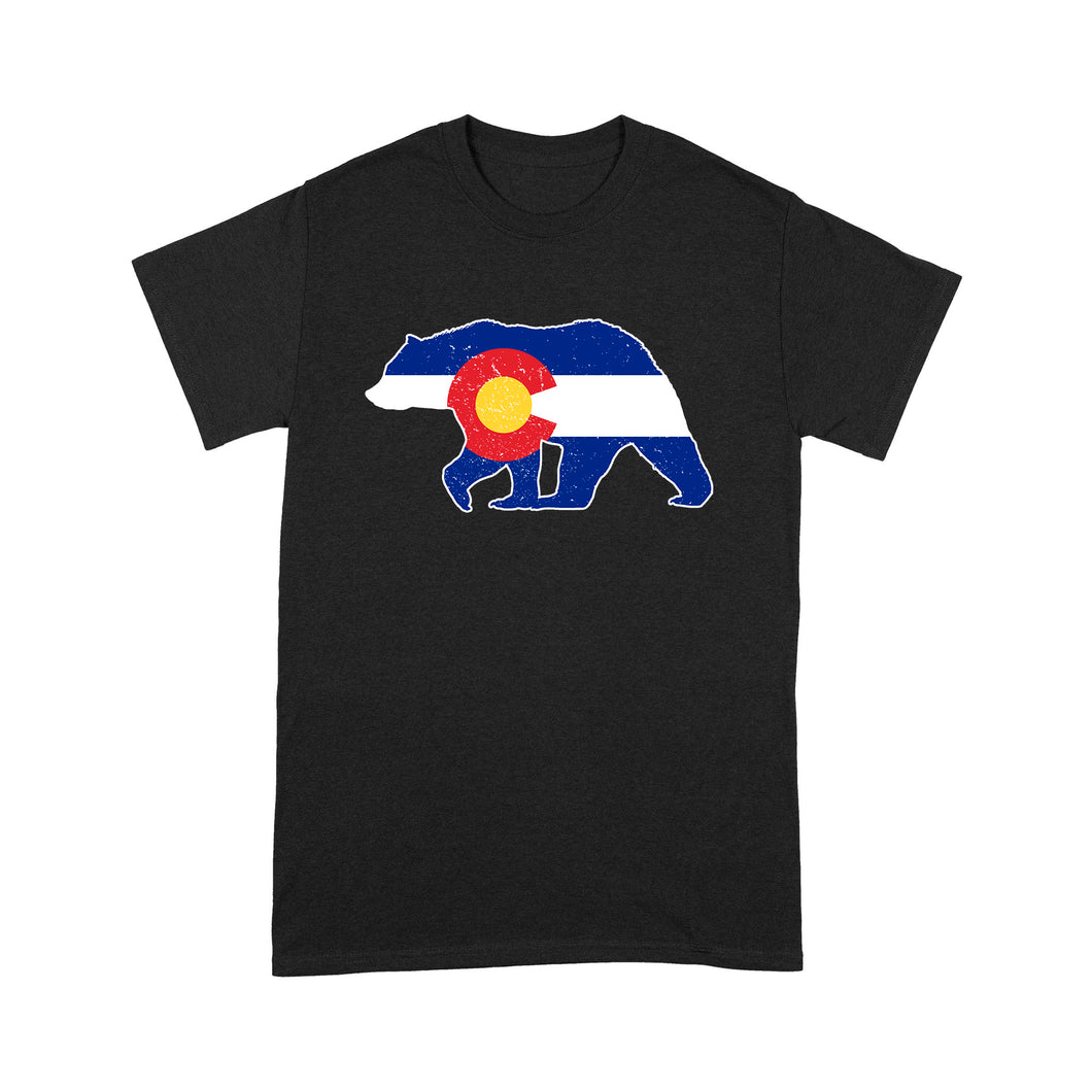 Colorado bear hunting  T Shirts,  CO State Flag Bear Hunter - NQSD233