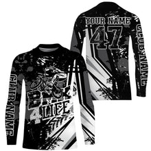 Load image into Gallery viewer, BMX 4 Life Black BMX jersey UPF30+ BMX bike shirt adult youth kid bicycle motocross cycling gear| SLC132