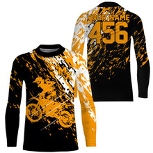 Load image into Gallery viewer, Personalized dirt bike jersey adult&amp;kid UPF30+ Motocross MX racing off-road motorcycle - Orange| NMS908