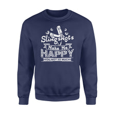 Load image into Gallery viewer, Slingshot - Slingshots Make Me Happy - Standard Crew Neck Sweatshirt