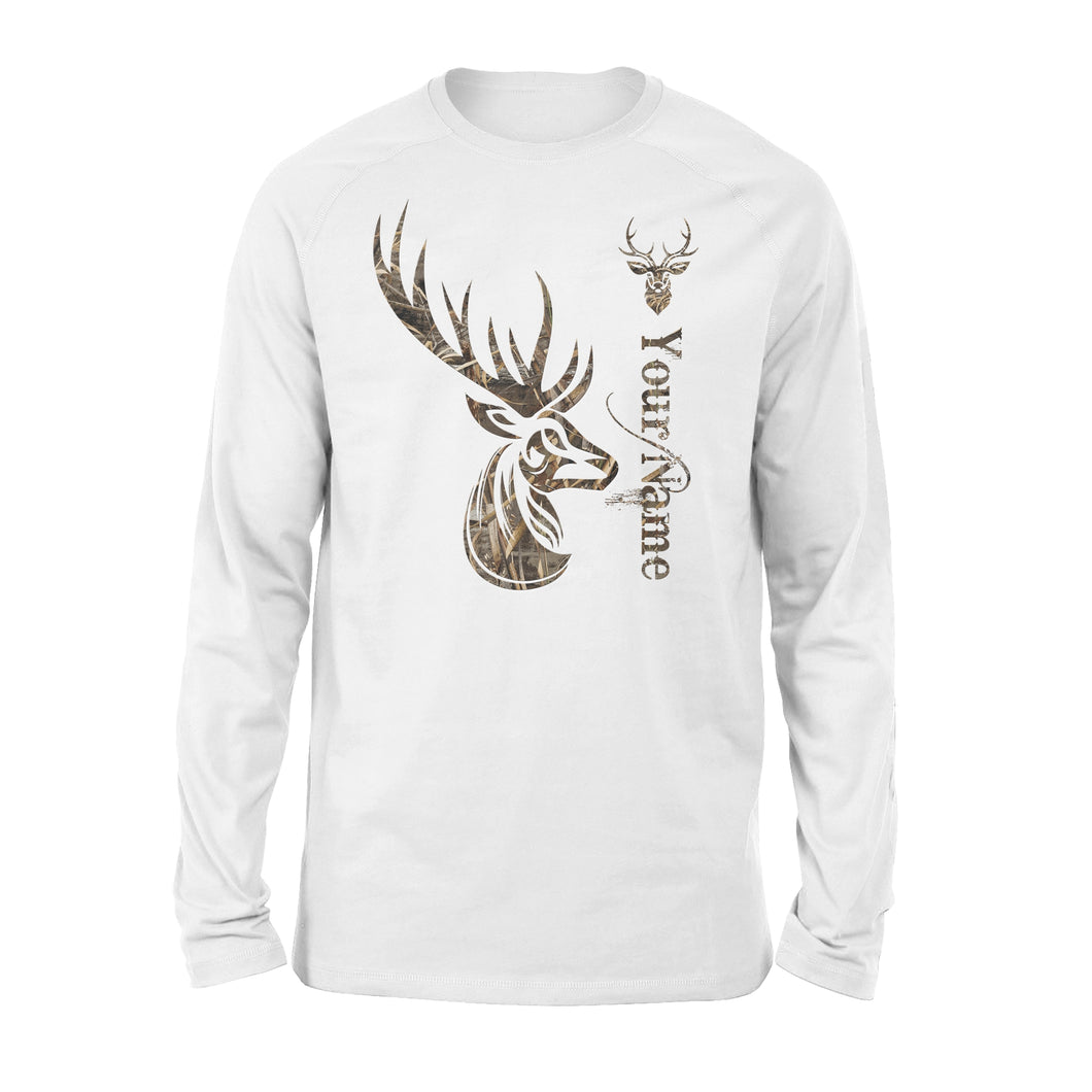 Deer hunting camo deer hunting tattoo personalized shirt perfect gift - Standard Long Sleeve
