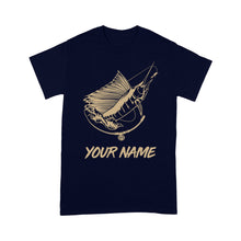 Load image into Gallery viewer, Custom Marlin Saltwater Fishing T Shirts, Personalized Fishing Shirts FFS - IPHW453
