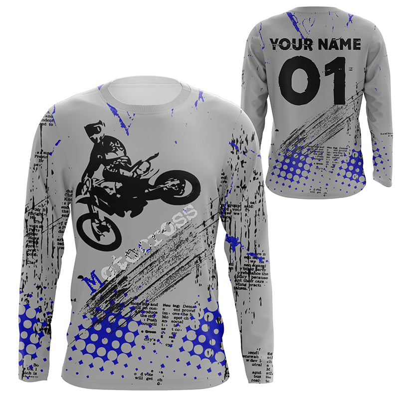 Personalized Motocross Jersey UPF30+ Freestyle FMX Dirt Bike Riders Off-road Motorcycle Racing NMS1321