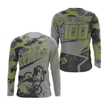 Load image into Gallery viewer, Camouflage MTB riding jersey kids youth UPF30+ mountain bike shirt mens cycling jersey boys girls| SLC264