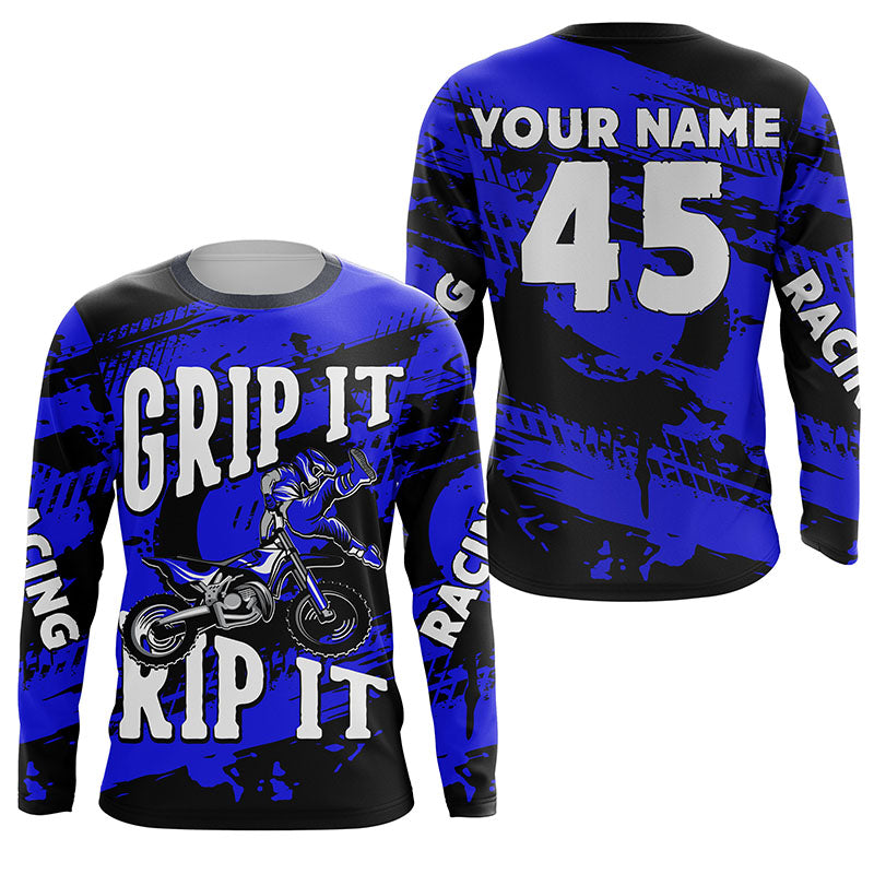 Grip It Rip It dirt bike jersey custom Motocross kid men women UPF30+ motorcycle shirt off-road PDT311