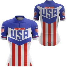 Load image into Gallery viewer, American cycling jersey mens womens USA biking tops for road MTB BMX dirt UPF50+ bicycle clothes| SLC217