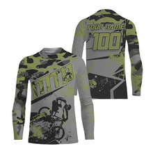 Load image into Gallery viewer, Camouflage MTB riding jersey kids youth UPF30+ mountain bike shirt mens cycling jersey boys girls| SLC264